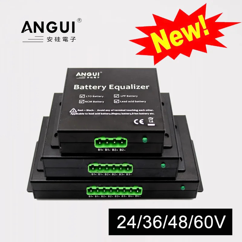 ANGUI 24V 36V 48V 60V ตัวควบคุมแรงดันไฟฟ้า Equalizer แบตเตอรี่ Protecter Active Balancer Lead Acid L