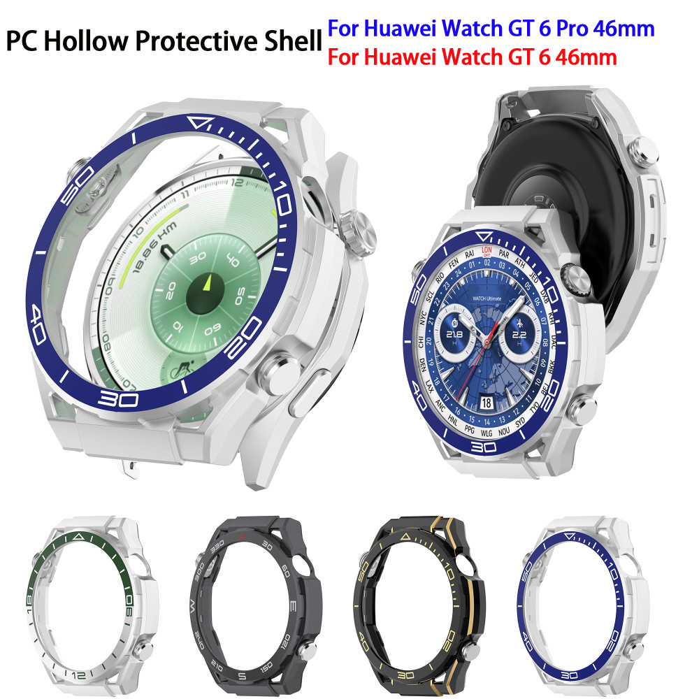High End PC Hollow สําหรับ Huawei นาฬิกา GT 6 Pro 46 มม.นาฬิกาสมาร์ทป้องกันรอยขีดข่วนสําหรับ Huawei นาฬิกา GT 6 46 มม.