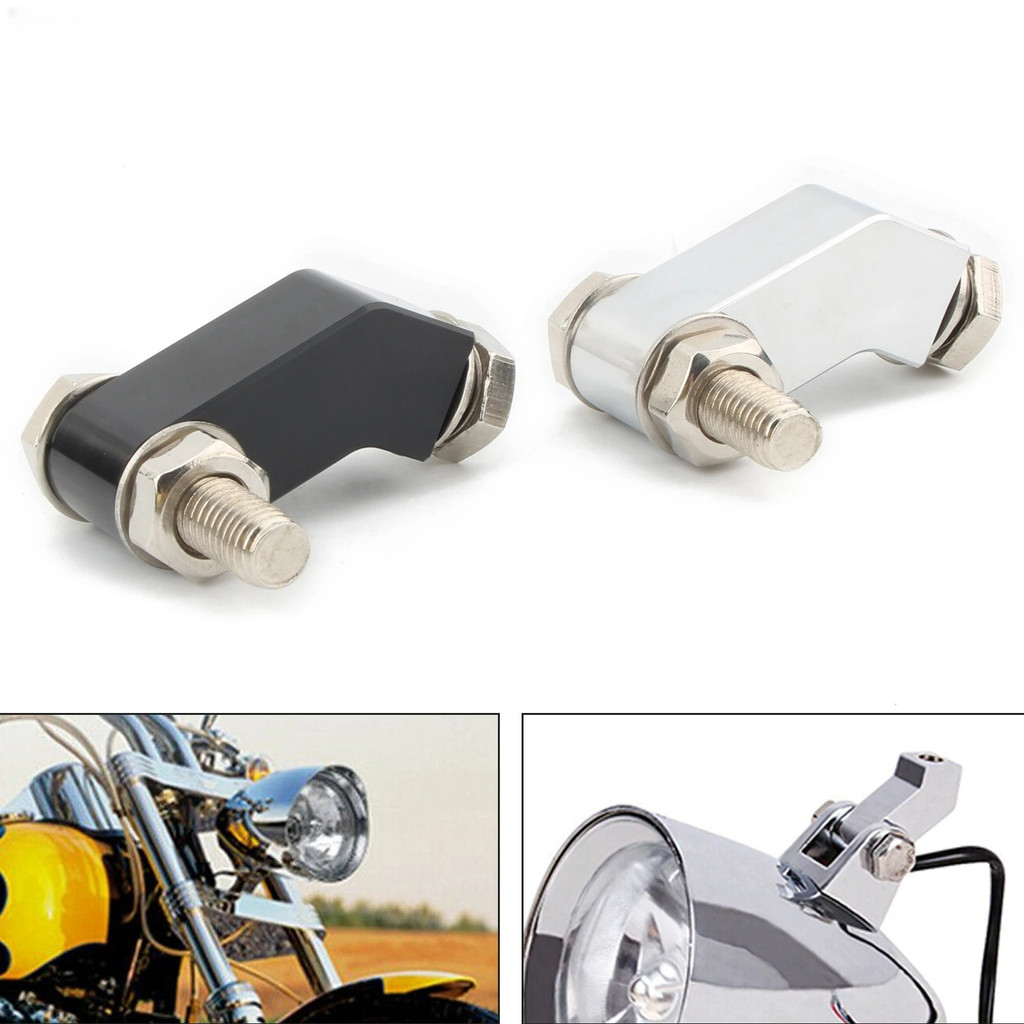 ไฟหน้ารถจักรยานยนต์ Mount Block Bracket CNC หัวติดตั้ง w/3/4 "ID สําหรับ Harley Dyna Softail Dyna Breakout Bobber Chopper