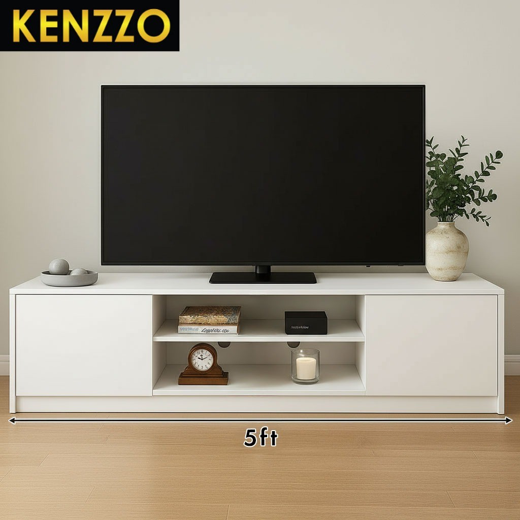 พร้อมส่ง KENZZO : ชั้นวางทีวี ขนาด 6 FT. / 5 FT. สไตล์ รูปที่ 3
