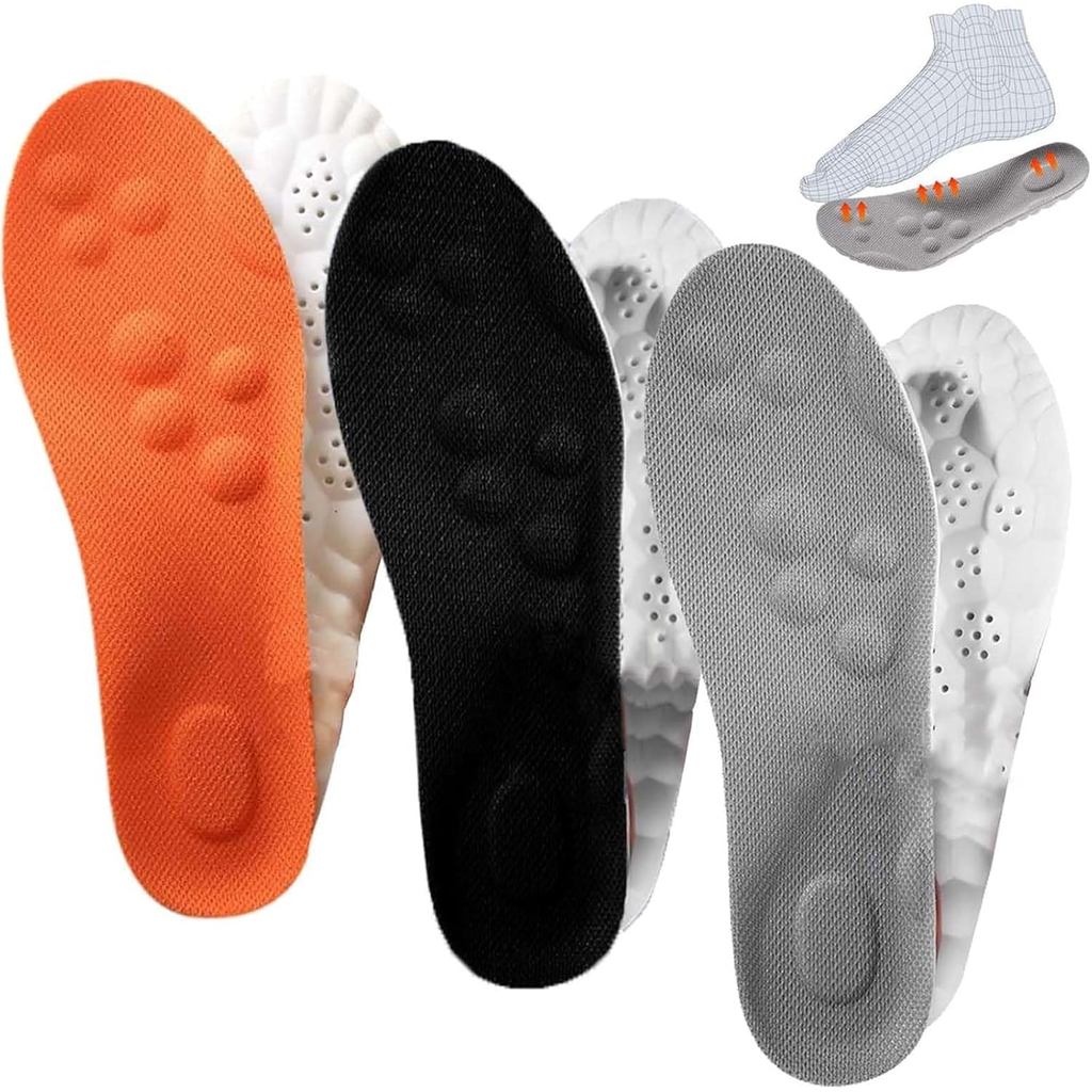พื้นรองเท้า Footstr, 2025 ใหม่ Footstr Breathable Soft Foam Sh Insole พร้อม Arch Support, 4D Cloud E