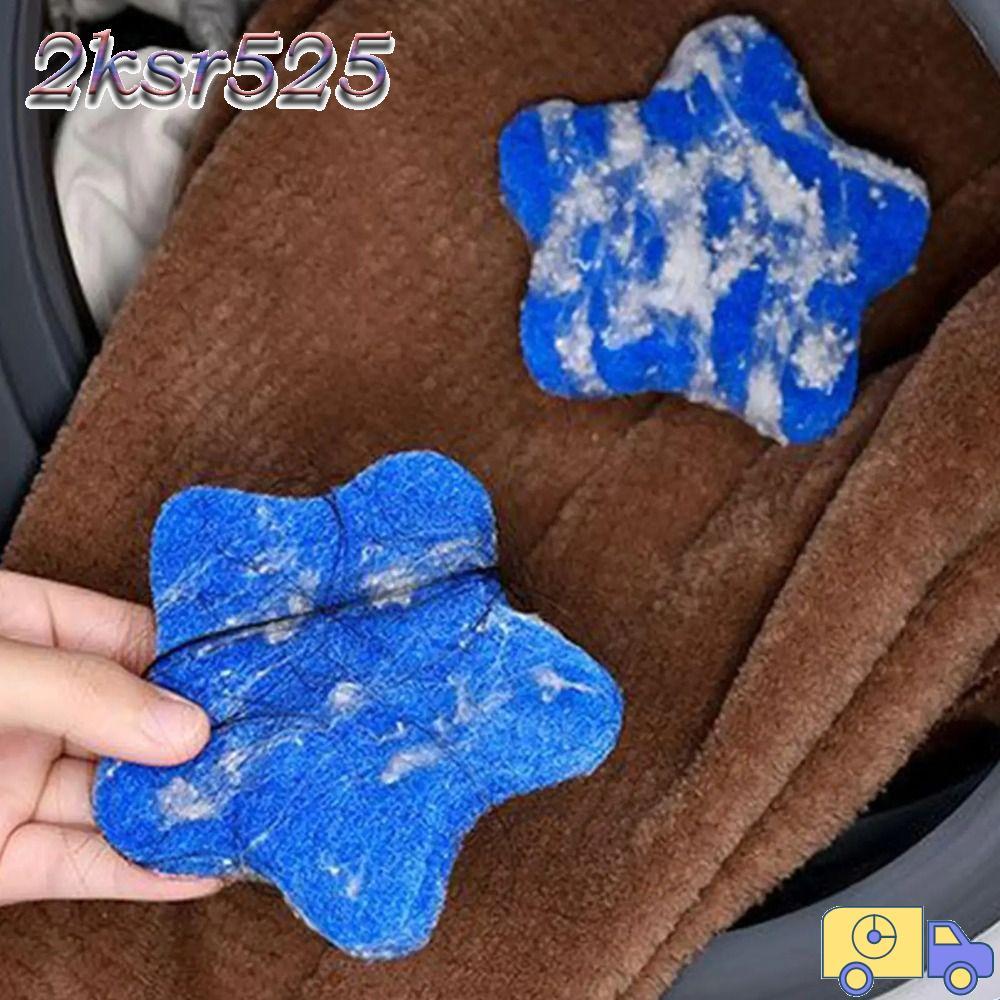 2KSR525 Pet Hair Remover สําหรับซักรีด,Reusable Star Shape Laundry Pet Hair Catcher, ทนทานเครื่องซัก