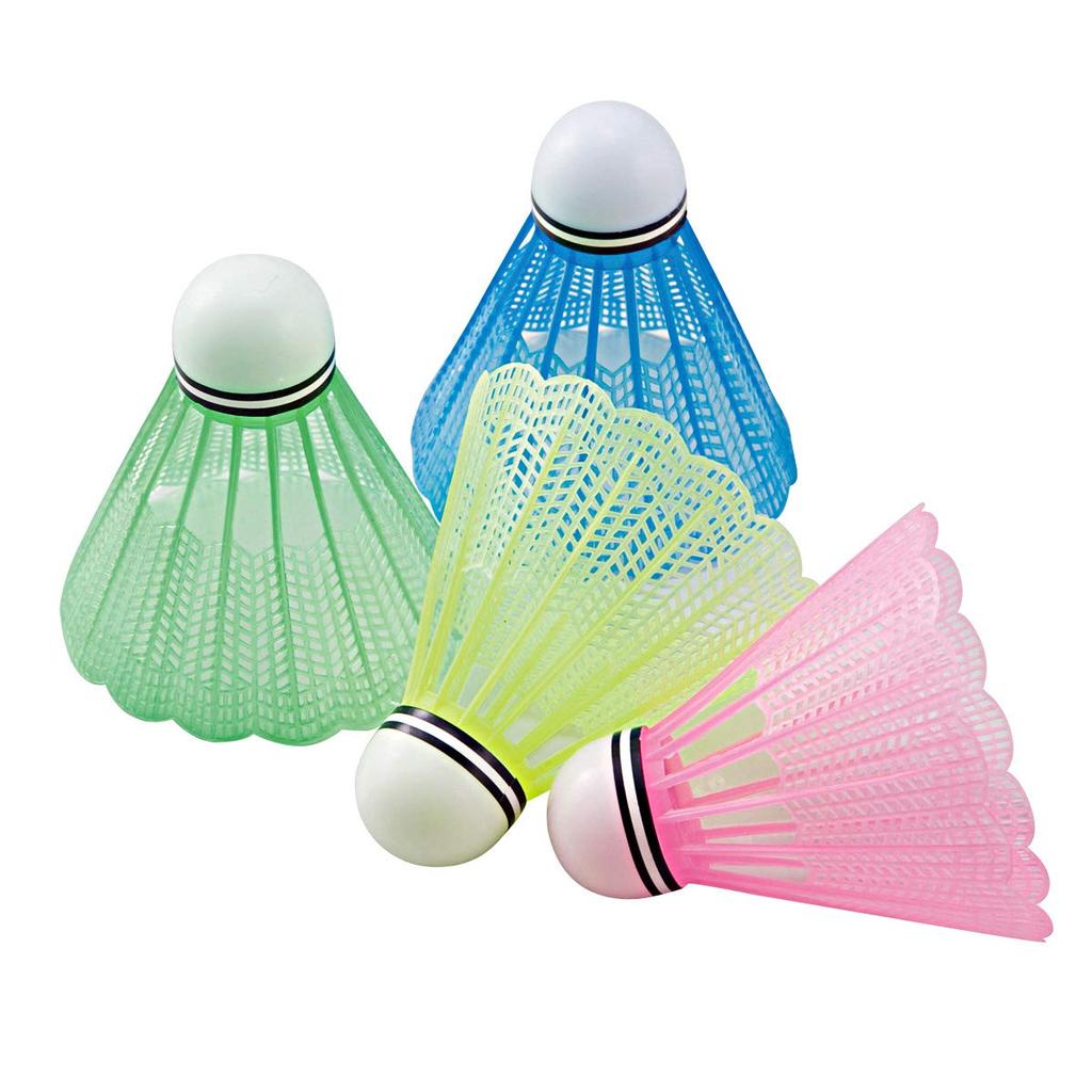 KAISER Shuttle Cock Color 4P KW-623 Practice Badminton Leisure Family Sports White