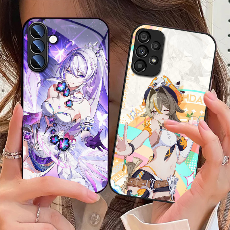 Honkai impact 3rd 06 แก้วเคสโทรศัพท์สําหรับ Samsung Galaxy S25 S24 Ultra S23 Fe S22 Plus S21 S20 S10