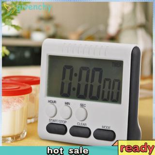 ตัวจับเวลาในครัวดิจิตอล LCD ขนาดใหญ่ มีแม่เหล็กและปลอกเสียง …
