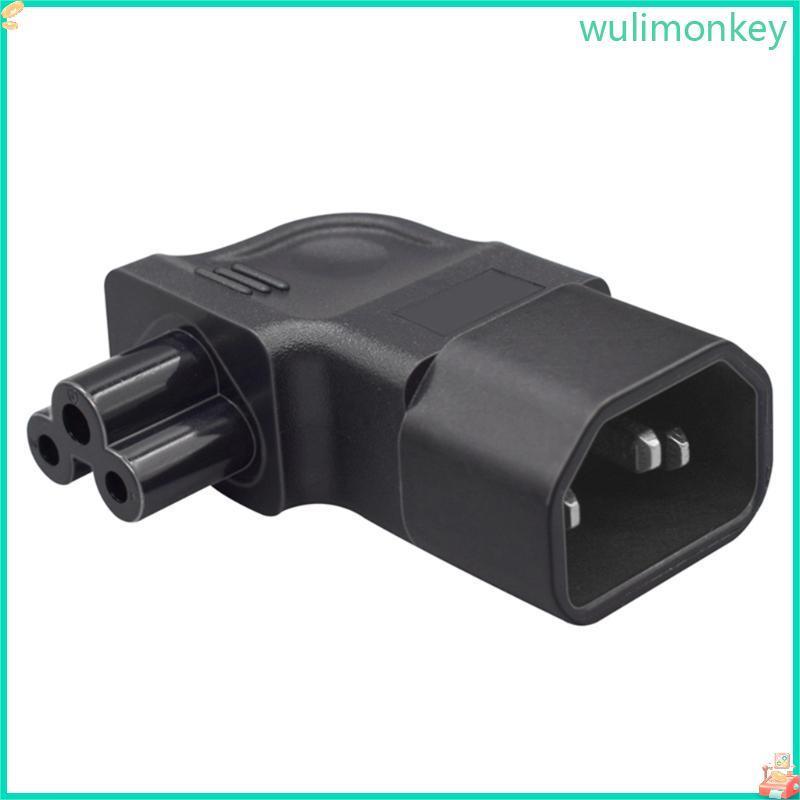 WU IEC320 ชาย C14 ถึงหญิง C5 ซ็อกเก็ตอะแดปเตอร์แปลง C14 ถึง C5 Power Socket Adapter PDU Sever Power 