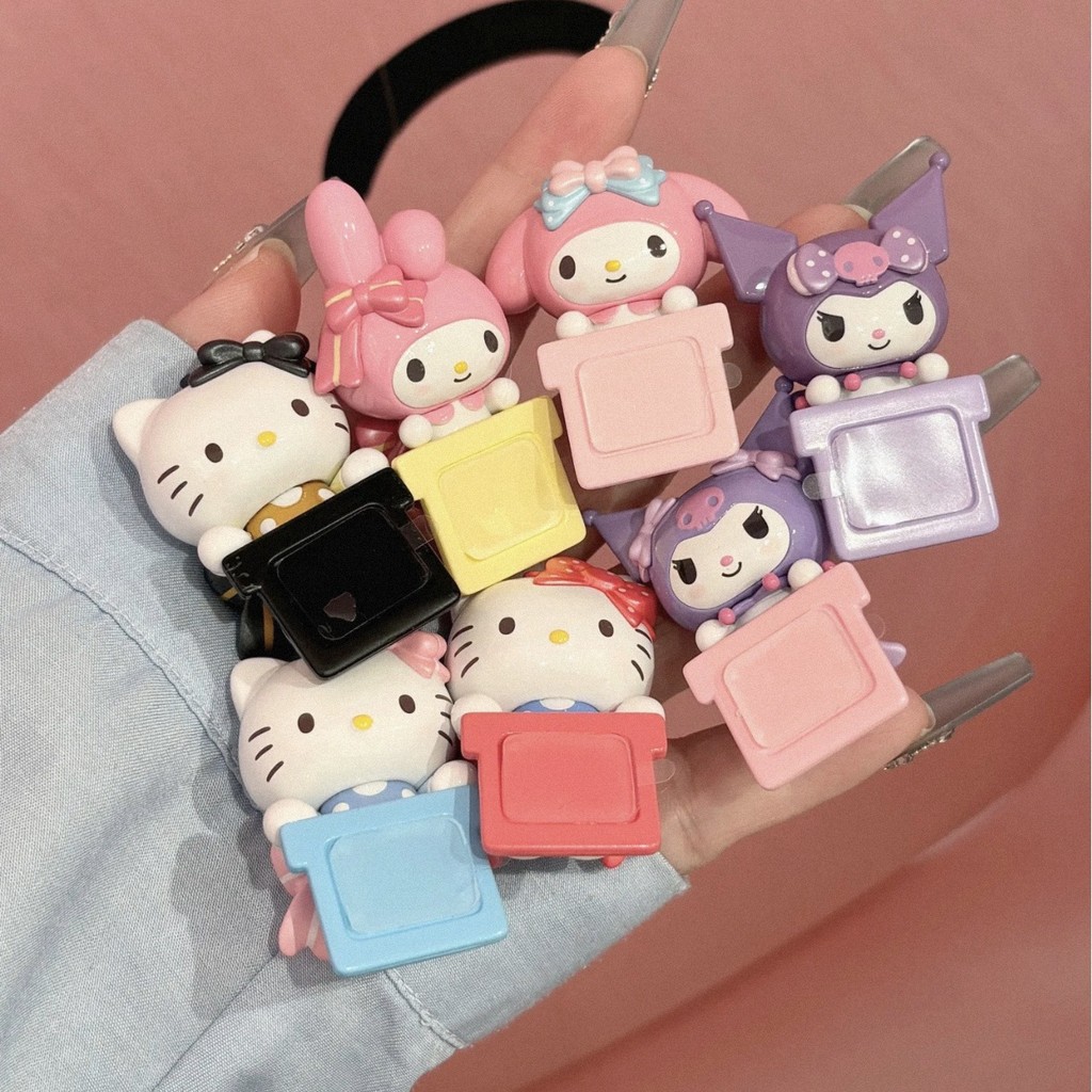 ใหม่ hellokitty Bow Sweetheart Cute Funny Bean Series Phone Case Stickers Cute Decorative Free Girlf