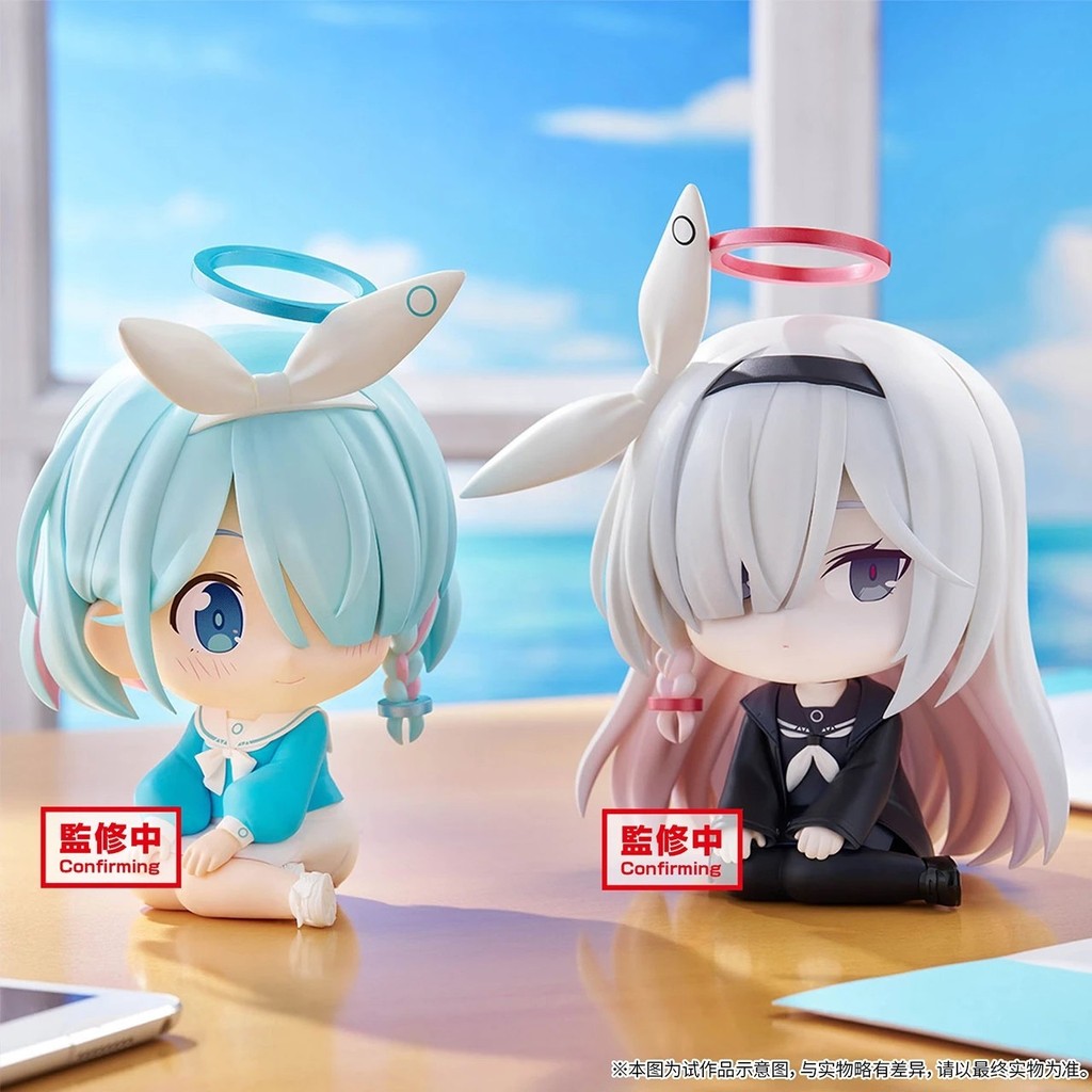 Blue File Swimsuit Arona Prana Two-Dimensional Cute Pretty Girl Hand-Made Statue Model Toy Gift Td4m