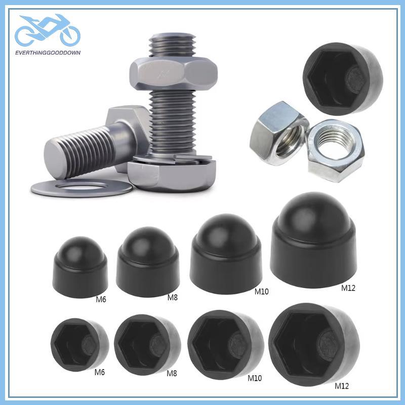 EVER 10 ชิ้น M4 M5 M6 M8 M10 M12 Bolt Nut Dome หมวกป้องกันครอบคลุมสัมผัสหกเหลี่ยมสกรูพลาสติกฝาครอบป้
