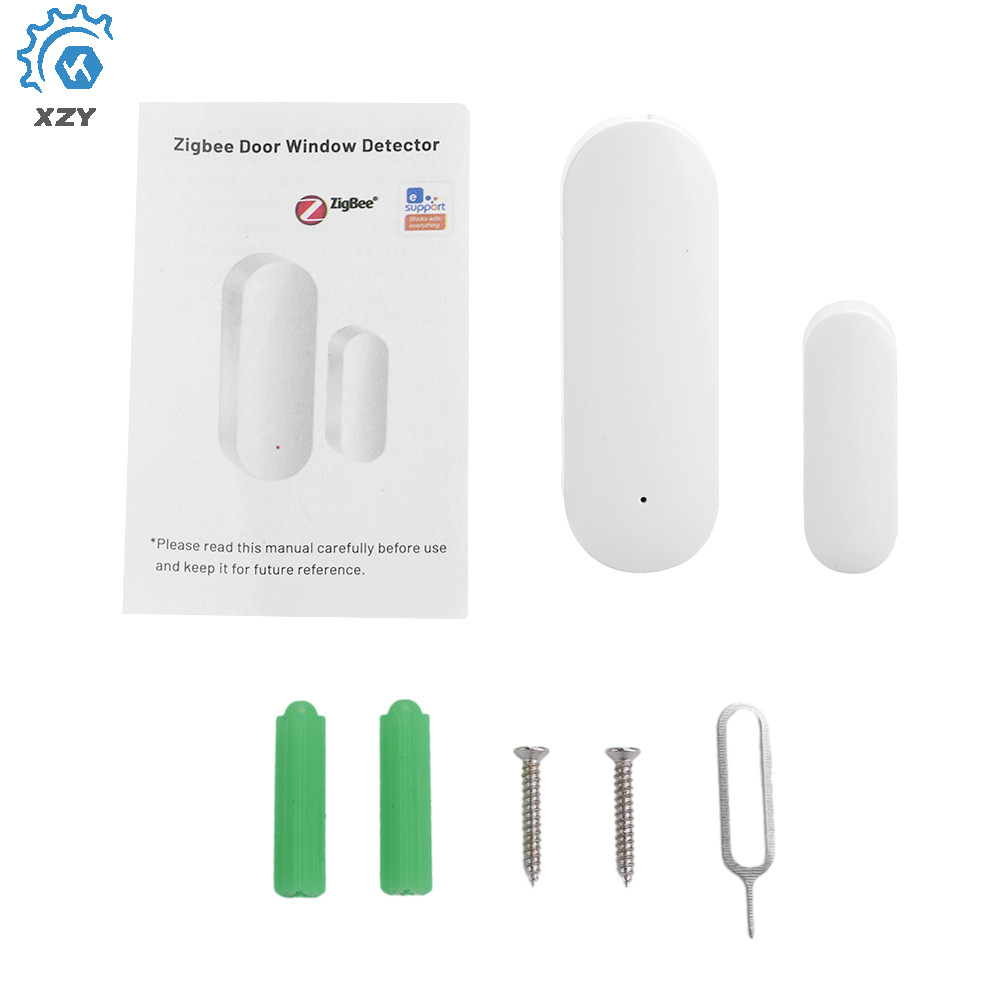 DC3V Tuya WiFi/eWelink ZIGBEE เครื่องตรวจจับประตูและหน้าต่างอัจฉริยะเซ็นเซอร์ประตูและหน้าต่าง