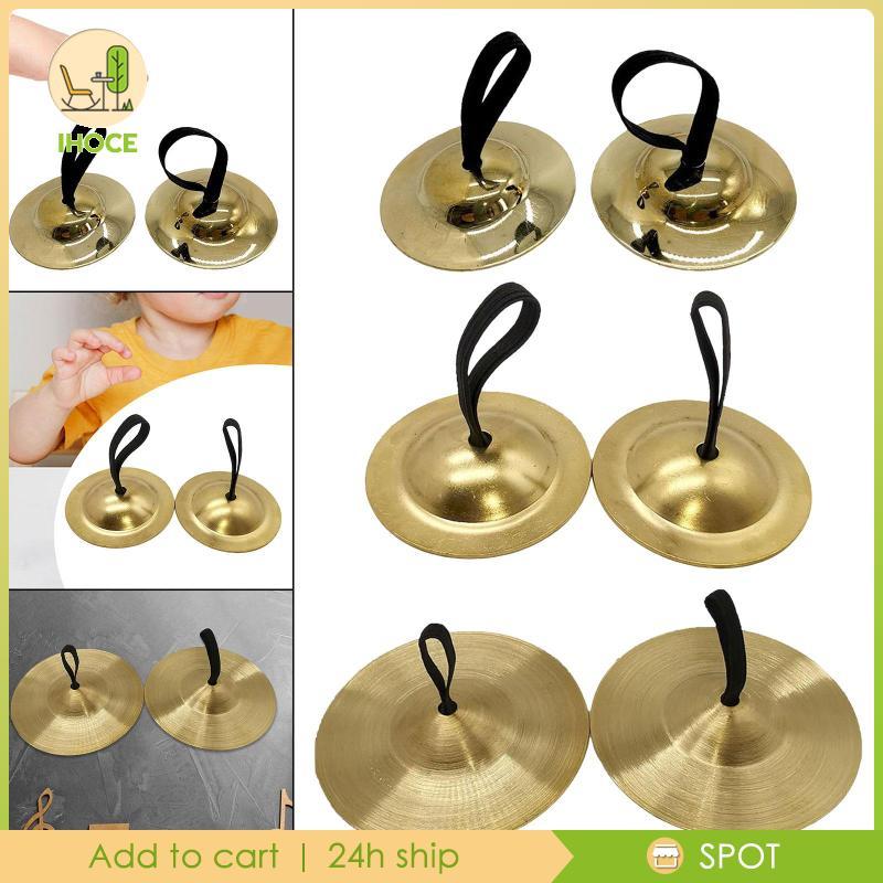[Ihoce] Kids Handheld Cymbals Hand Cymbals Mini Hand Percussion Finger Cymbals