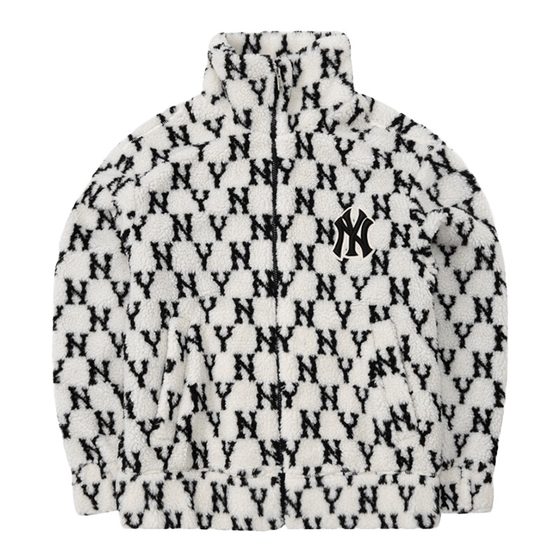 [ดําเนินการด้วยตนเอง] MLB MLB Retro Old Flower Couple Jacket Men Women Loose Jacket 3AFDM0126