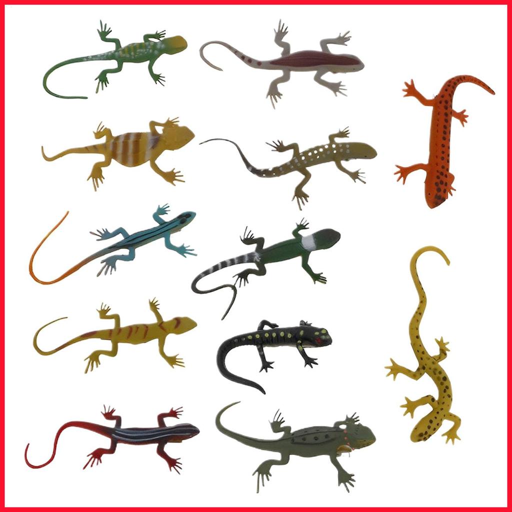สัตว์เลื้อยคลานอุปกรณ์เสริมผม 12 ชิ้นสยองขวัญเคล็ดลับ Gecko Headpiece สยองขวัญ Trick ฮาโลวีน Headpie