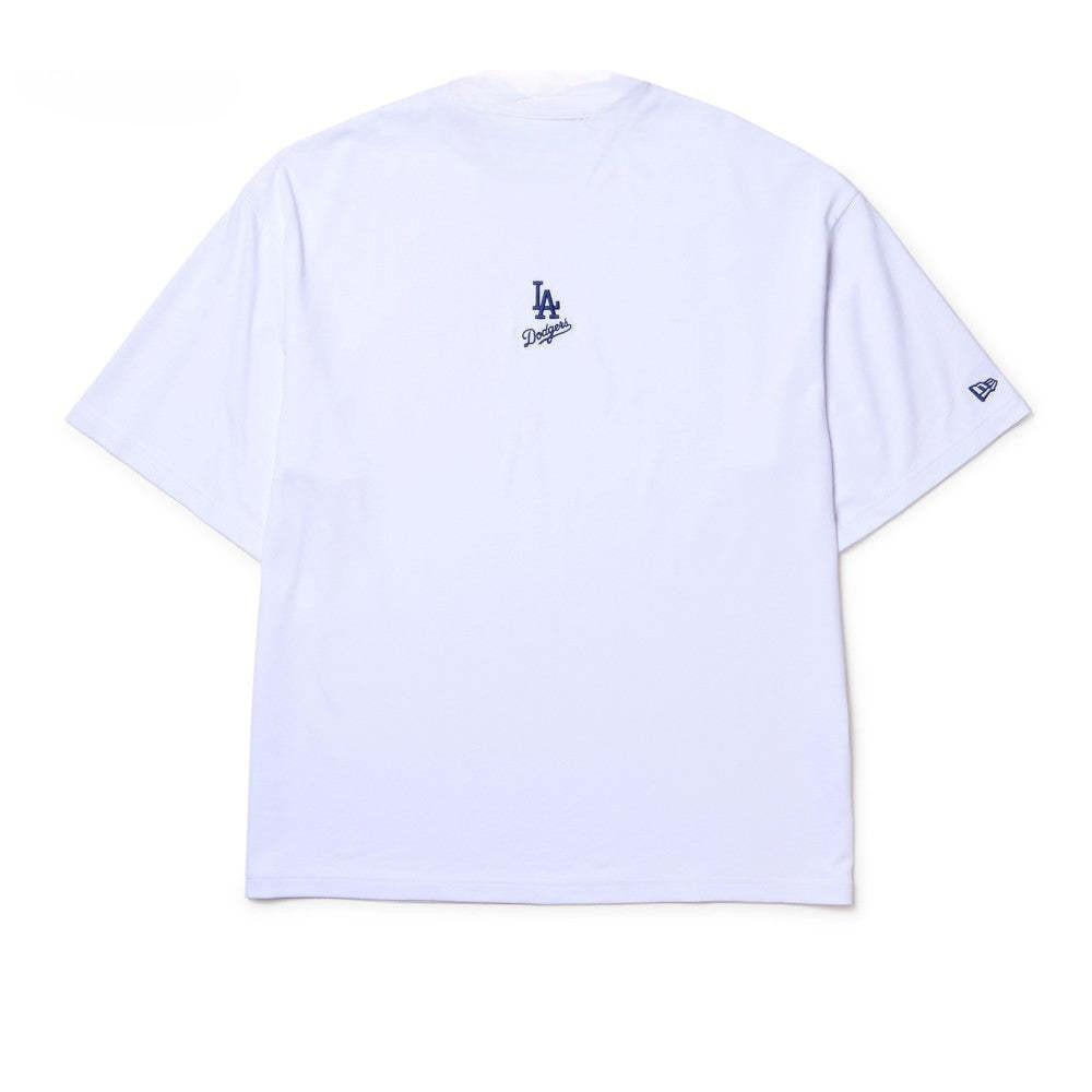 เสื้อยืด Los Angeles Dodgers แขนสั้น สีขาว ทำจากฝ้ายบริสุทธิ์ 100%