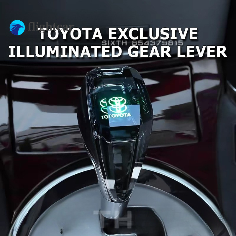 FT Toyota Car Handles Gear Shift Knob Lever Stick Head LED คริสตัลจับเกียร์ธรรมดาเกียร์ Shift Knob L