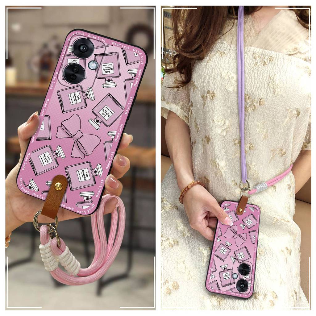 การ์ตูนทนทานเคสโทรศัพท์สําหรับ OPPO K11X/1 + Nord CE3 Lite 5G/Nord N30 Dirt-proof กลับสร้อยคอ Crossb