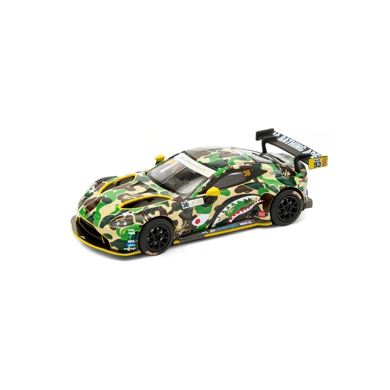 P POP RACE 1/64 Aston Martin Aston Martin GT3 BAPE โมเดลรถอัลลอย