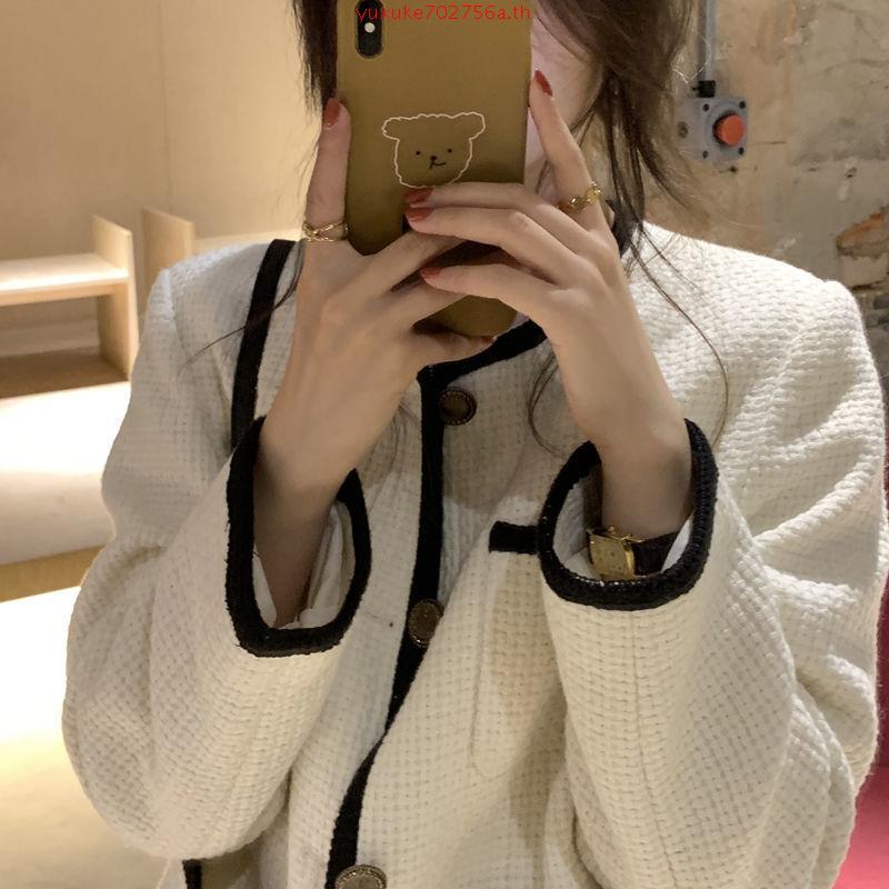 Claire Blazer - เสื้อคลุมผ้าทวิต เสื้อทวิตแขนยาว เบลเซอร์ผ้าทวิต มีซับในทั้งตัว Blazer oversized สไต