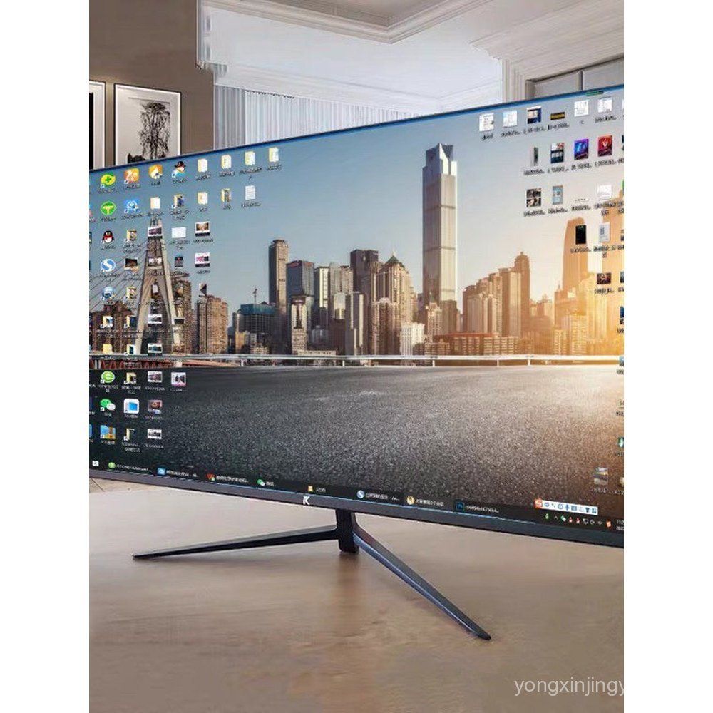 มือสอง 107 ซม.AOC โค้งจอแสดงผลสําหรับเล่นเกม 2K จอแสดงผล Titan Army Internet Cafe 40 คอมพิวเตอร์หน้า