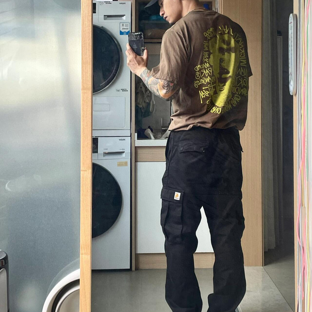 2P9C Carh'''t WIP RE REGULARPANT Multi-pocket Cargo Pants Casual Long Pants Plaid Unisex