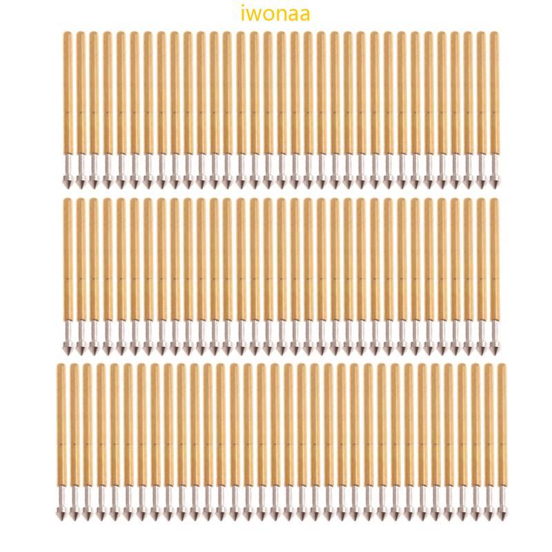Iwo Test Probe 100 ชิ้นฤดูใบไม้ผลิ Test Probe Pogo Pin P75-E2 Dia 1 3 มิลลิเมตรวัสดุคุณภาพ