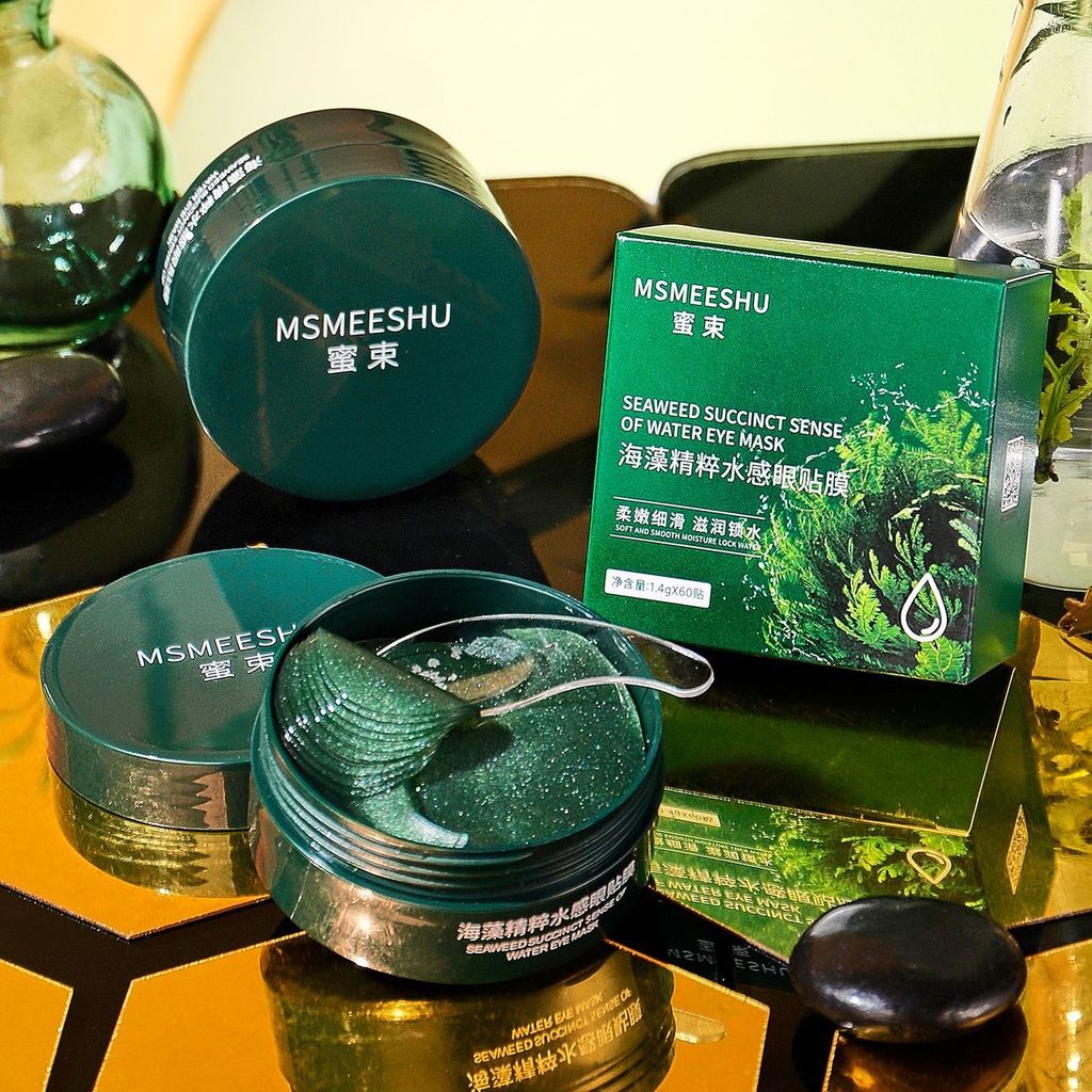 ขายร้อน #[ Clearance Welfare] Honey Beam Seaweed Essence Water Eye Patch Mask Moisturizing Firming C