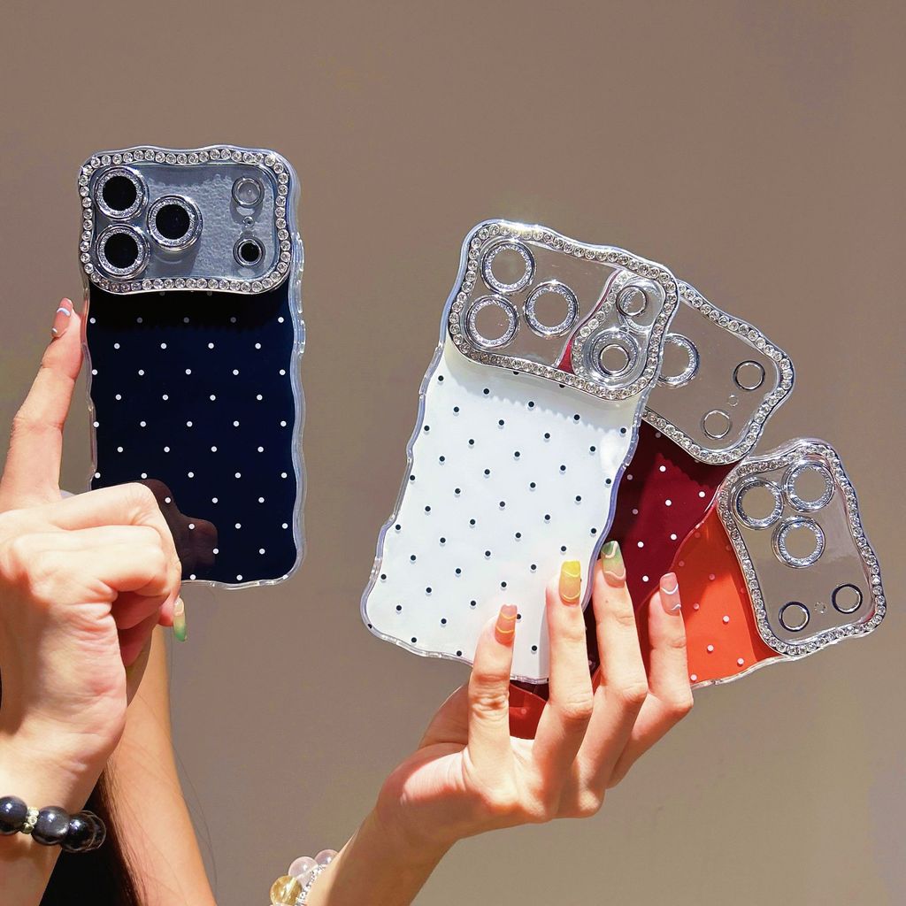 เคสโทรศัพท์ IMD Twisted Edge IP17 Pro Max Case สําหรับ IP16 Pro Diamond Lens 15 Hard Case