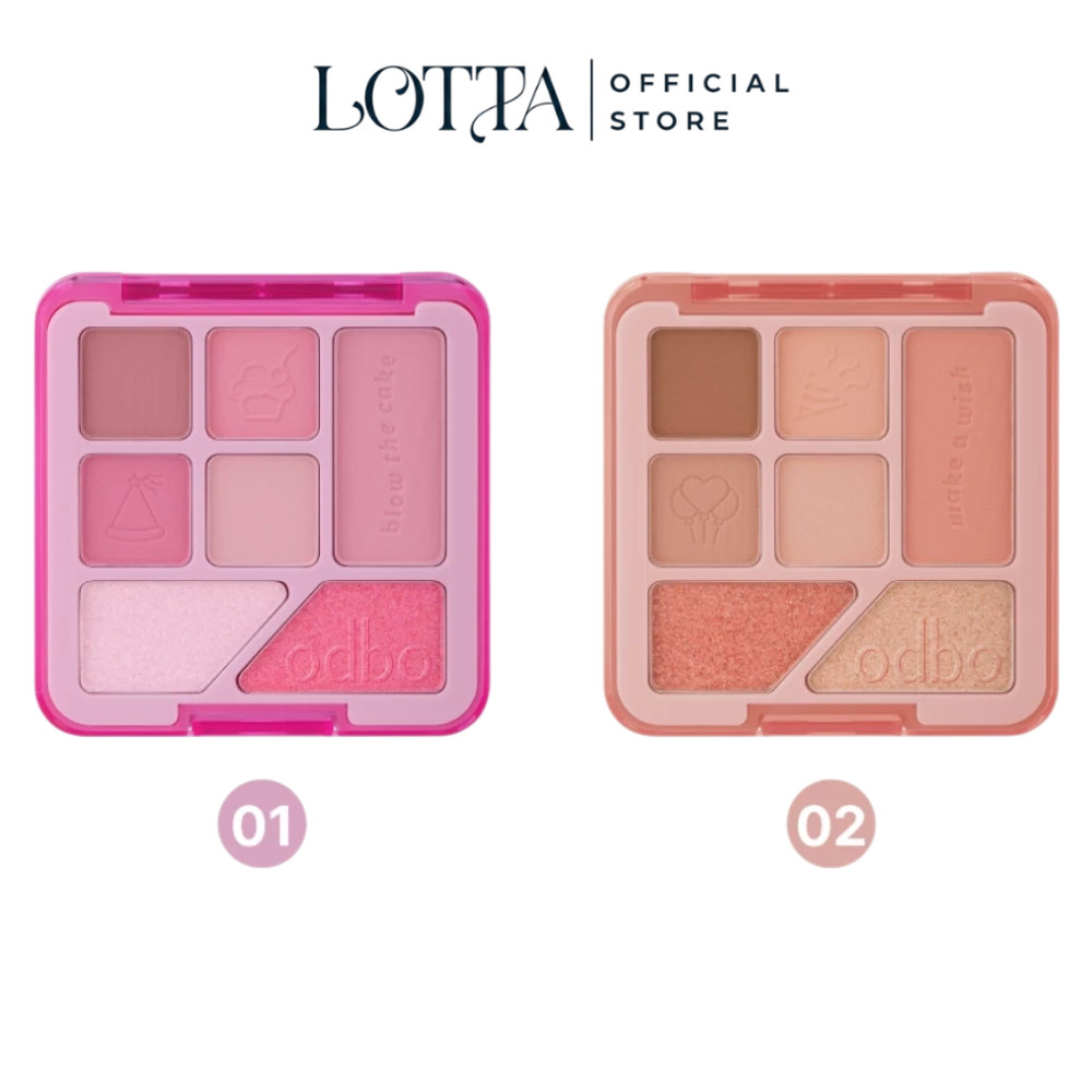 OD2034 ODBO SPECIAL TREATS EYESHADOW PALETTE #พาเลทตาสวีททรีทส์ปาร์ตี้