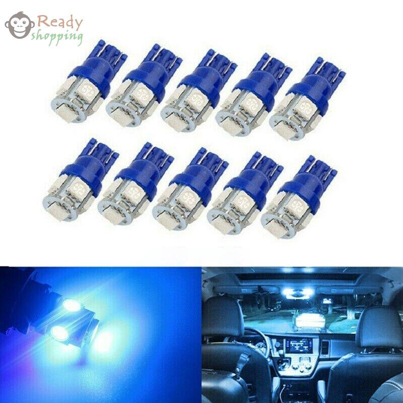 Blubs Light Bright โคมไฟรถถั่วลิสง 50MA T10 194 168 2825 5050 5SMD LED