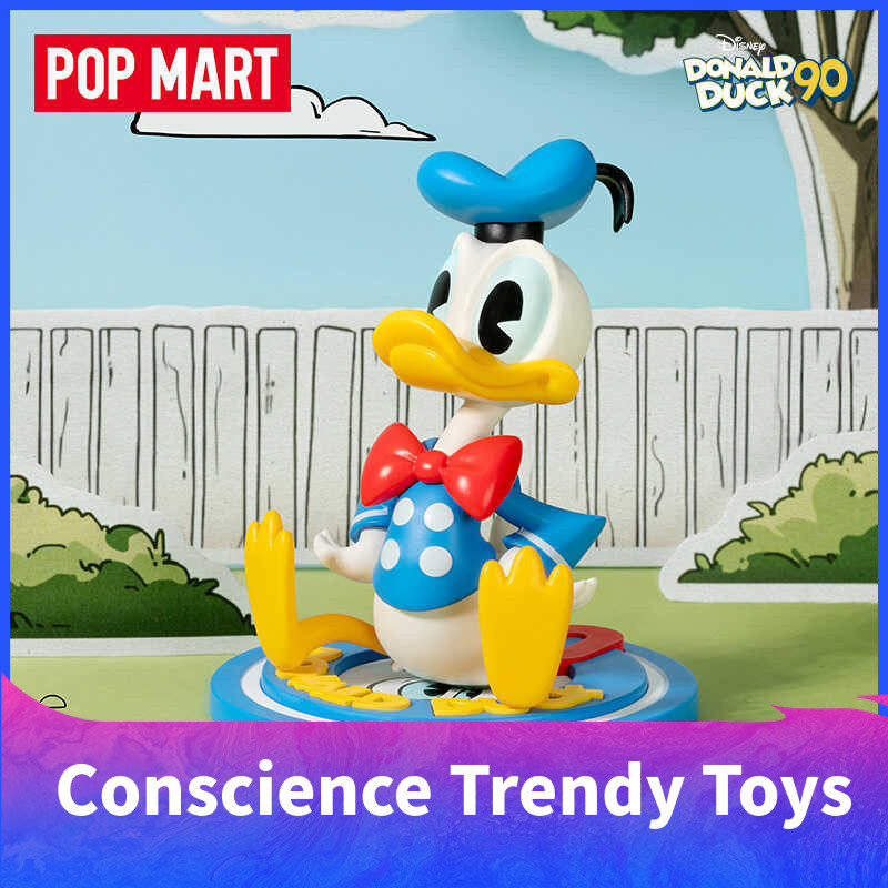 Disney Donald Duck 90th Anniversary Series Mystery Box POPMART POPMART เครื่องประดับน่ารักอินเทรนด์เล่นฟิกเกอร์