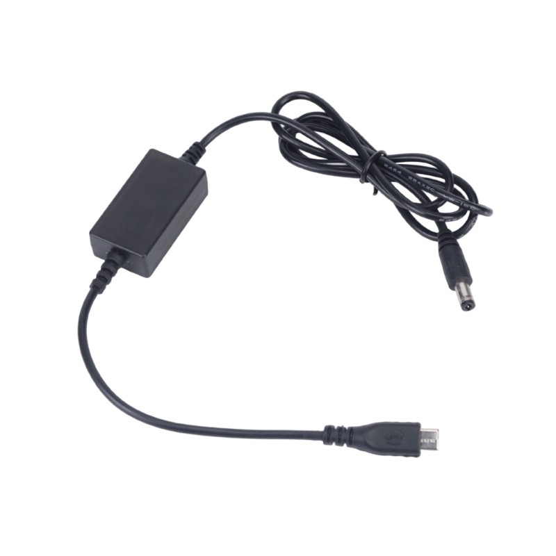 Moom Anti-Misplug DC5 5x2 1 มม.สายชาร์จ USB C PD 12V ถึง 16 8V 1 2A Step Up Wire พร้อม Charge Status