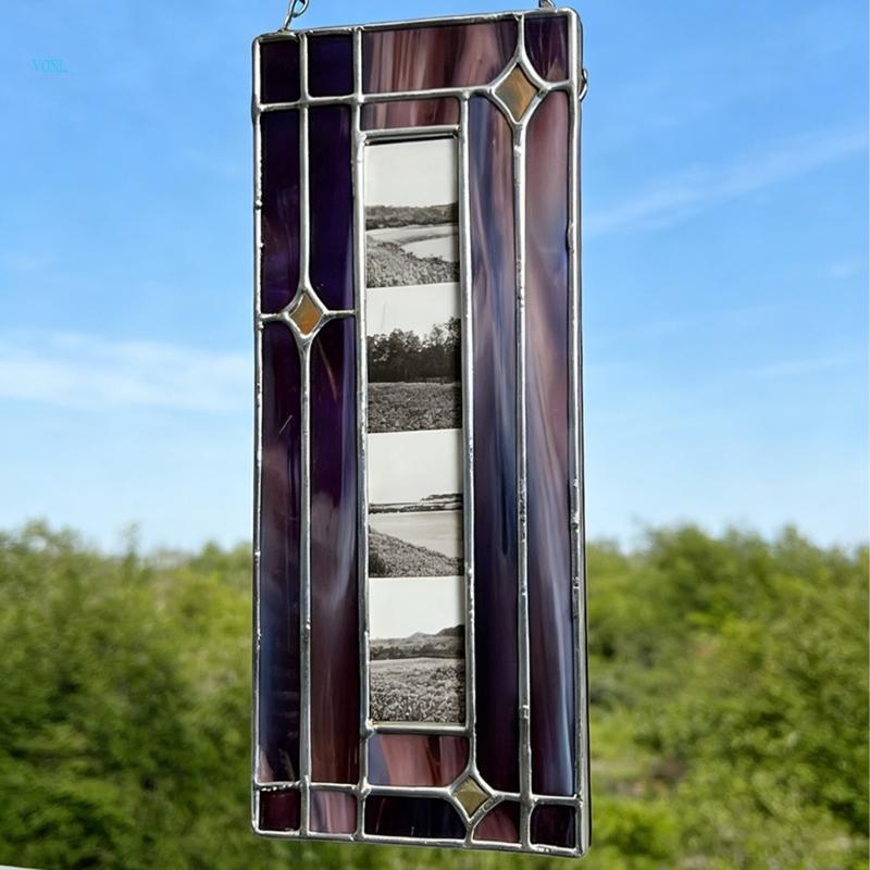 Multicolored Acrylic Photobooth Frame with Hanging Chain For Home Window Decors