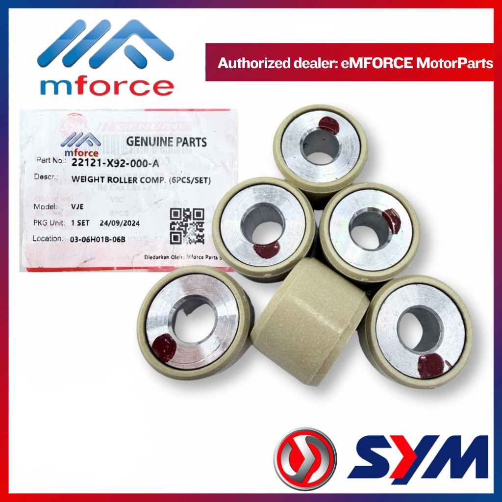 SYM JET-X 150 JET X SE 150 CVT BELT ROLLER BUSH [ 1 ชุด ] ROLLER WEIGH SYM