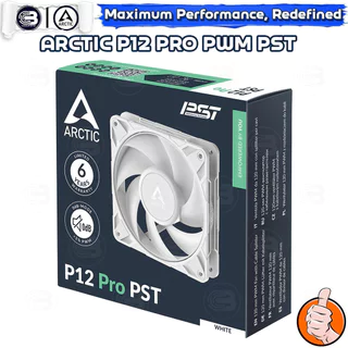 [CoolBlasterThai] ARCTIC P12 PRO PST WHITE (120 mm.) PC Fan Case ประกัน 6 ปี