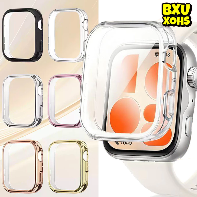 กรณีฝาครอบ TPU for Huawei Watch Fit 5 4 3 / Huawei Watch Fit 5 Pro 4 Pro อุปกรณ์เสริมกรอบป้องกันหน้าจอแบบนุ่มเต็ม