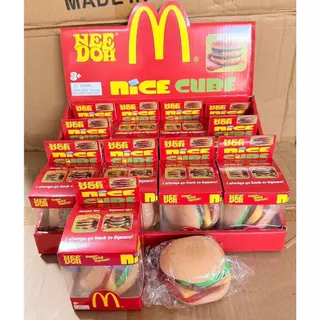 พร้อมส่ง สกุชชี่แฮมเบอร์เกอร์ พร้อมกล่อง แยกชั้นได้ นุ่มเด้ง คืนตัวไว ของเล่นบีบนุ่มคลายเคลียด