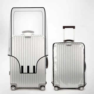 ผ้าคลุมกระเป๋าเดินทาง PVC ใสกันน้ำ หนาพิเศษ Luggage Cover 20/24/26/28/30นิ้ว ส่งล็อคกระเป๋าเดินทาง
