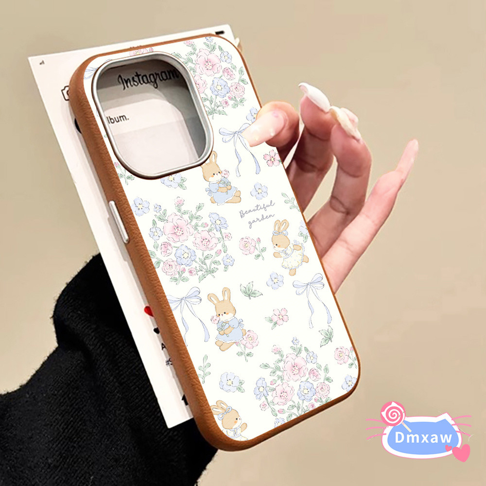 ดอกไม้กระต่ายเคสโทรศัพท์สําหรับVivo Y200 Y200E Y100 Y17s Y29 Y29S Y19 Y19E Y19S Y20 Y20s Y20i Y20A Y