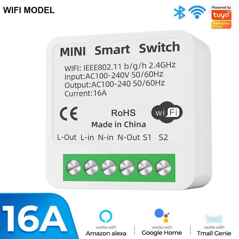 Tuya Graffiti สมาร์ท WIFI สวิทช์บลูทูธปกปิดสวิทช์ควบคุมโทรศัพท์ WIFI สวิทช์ + RF433