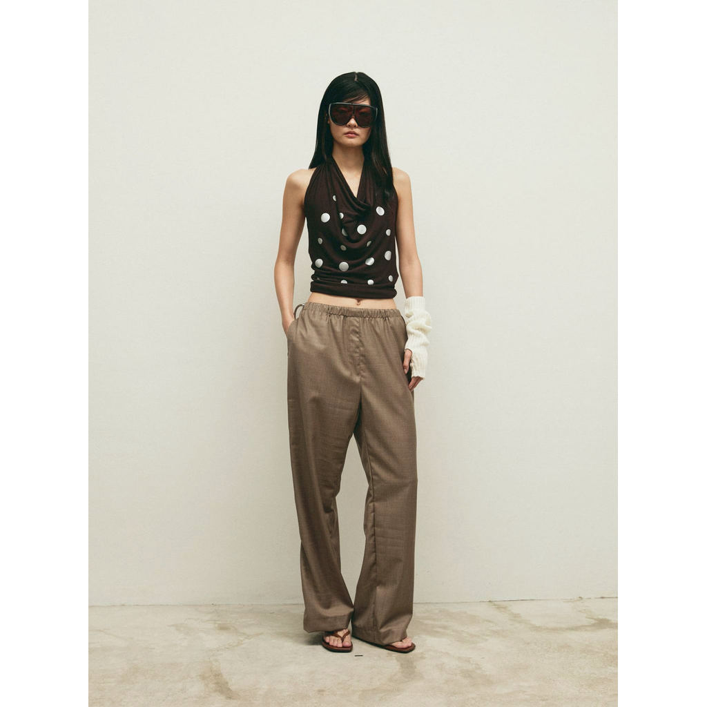 Piccoro - Wool String Pants กางเกงผ้าขายาว