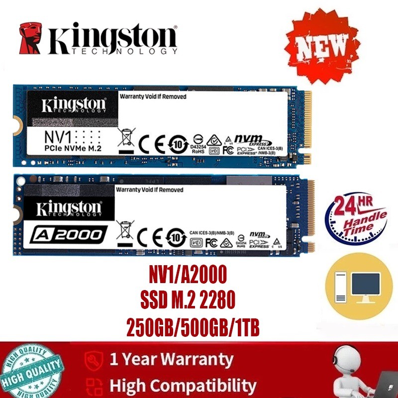 SSD NV1 M2 SSD NVMe PCIe A2000 250GB 500GB 1TB ไดรฟ์ Solid State ภายใน 240G 480G 1TB M.2 2280 อัพเกร