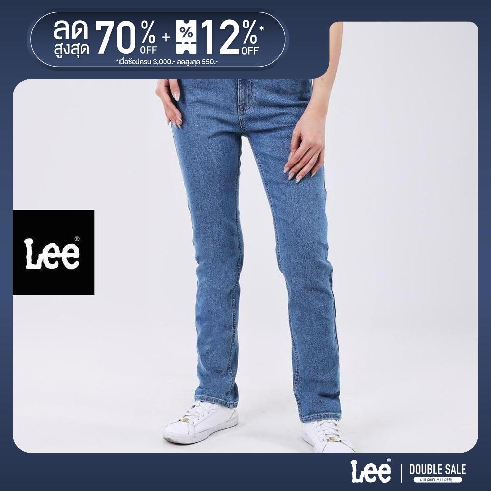 LEE กางเกงยีนส์ผู้หญิง เอวกลาง ทรงเข้ารูป Norma รุ่น LE F225WNORF11 สียีนส์อ่อน