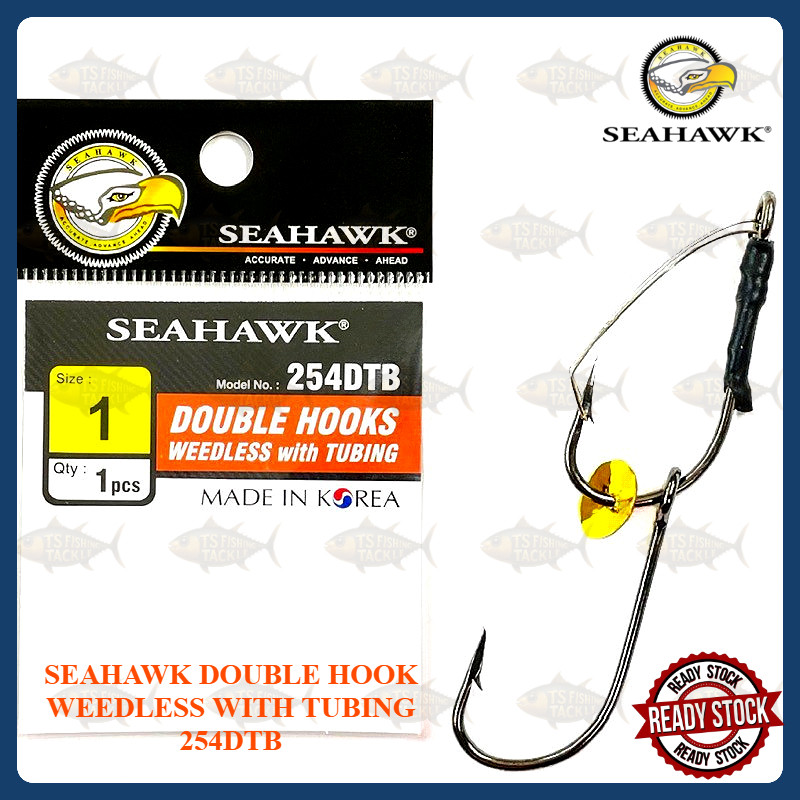 SEAHAWK ตะขอคู่วัชพืชพร้อมท่อ 254DTB / Mata Kail Haruan Toman / Mata Kail Dua Mata
