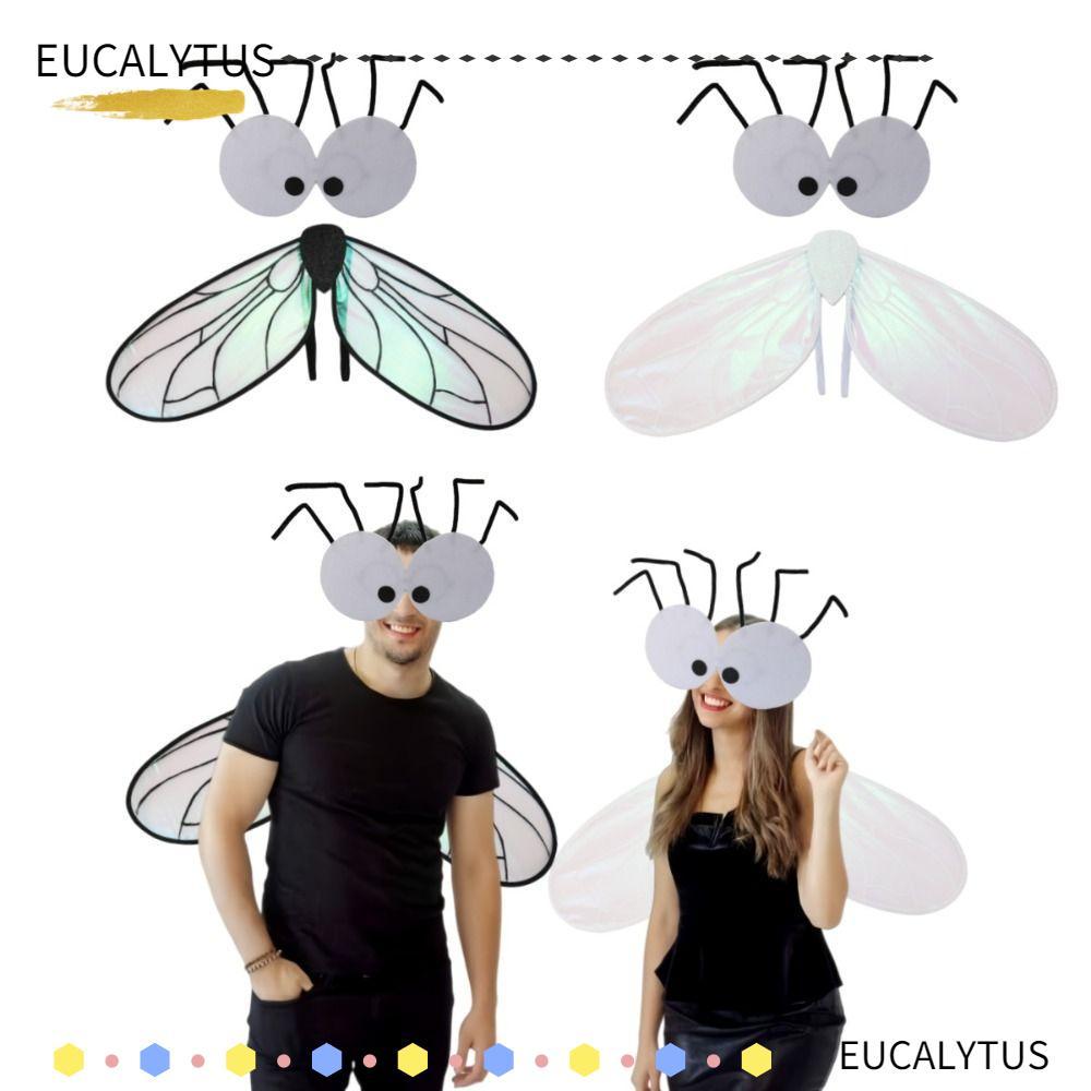 EUCALYTUSTH ปีกคอสเพลย์สําหรับเด็ก, พร้อมชุด Fly เครื่องแต่งกายชุดเครื่องแต่งกาย, อุปกรณ์เสริมประสิท