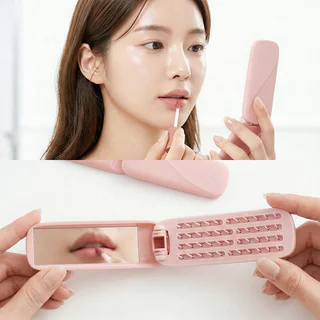 KVY Mirror Folding Comb #Pink เควีวาย หวีพับพร้อมกระจก 2in1 สีชมพู.