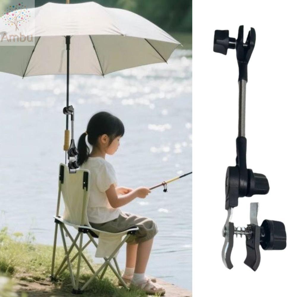 ที่ใส่ร่ม แอมบู,ที่หนีบ7-40มม.ขายึดร่มปรับได้360,พรีเมี่ยมสากล30ซม.สกรูหนีบรถเข็นเด็กร่มหนีบจักรยาน