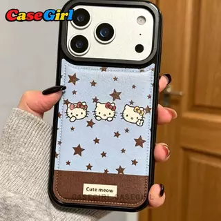 เคสไอโฟน iPhone 17 16 14 11 13 15 12 Pro Max XS XR X Max 14 16 Plus ลายHello Kitty สวยปัง ป้องกันเต็มรูปแบบ