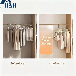 [H&K] ประหยัดพื้นที่ Multi Hook Hanger 360 หมุนลื่นสําหรับ Bras Camisoles Tank Tops เข็มขัดตู้เสื้อผ้าขนาดเล็ก Solution {th}