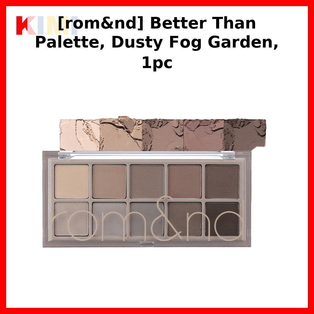 [rom&nd] Better Than Palette, Dusty Fog Garden, 1pc / Korean Eyeshadow Palette / Soft Muted Shades b