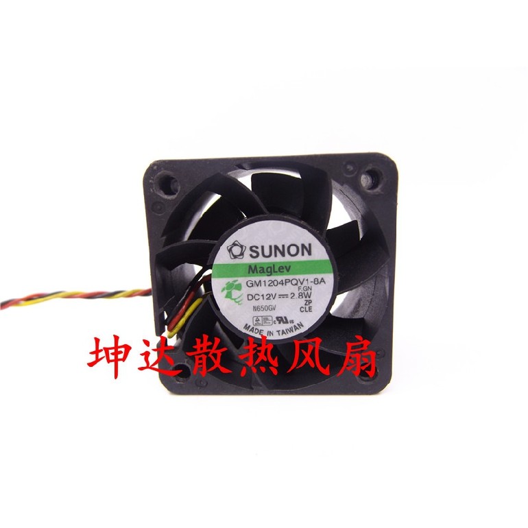 พัดลมเซิร์ฟเวอร์ SUNON 4028 GM1204PQV1-8A 12V 2.8W 1U2U ของแท้ใหม่เอี่ยม